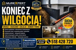 Osuszanie budynków, izolacja fundamentów, iniekcja krystaliczna, podcinanie ścian Śląsk / Małopolska