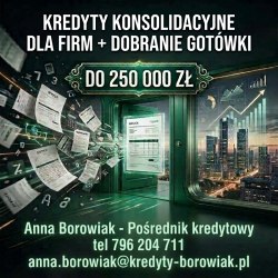 FIRMO, MASZ KILKA ZOBOWIĄZAŃ I WIELE RAT? KREDYT DO 250 000 ZŁ!