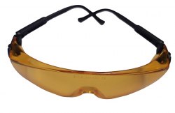 Okulary ochronne BHP Żółte Panoramiczne + Gratis