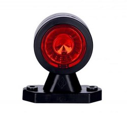 3001723H Lampa obrysowa LED biało-czerwona na wysięgniku krótkim prostym